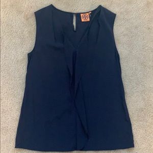 Navy blue silk Tory Burch blouse